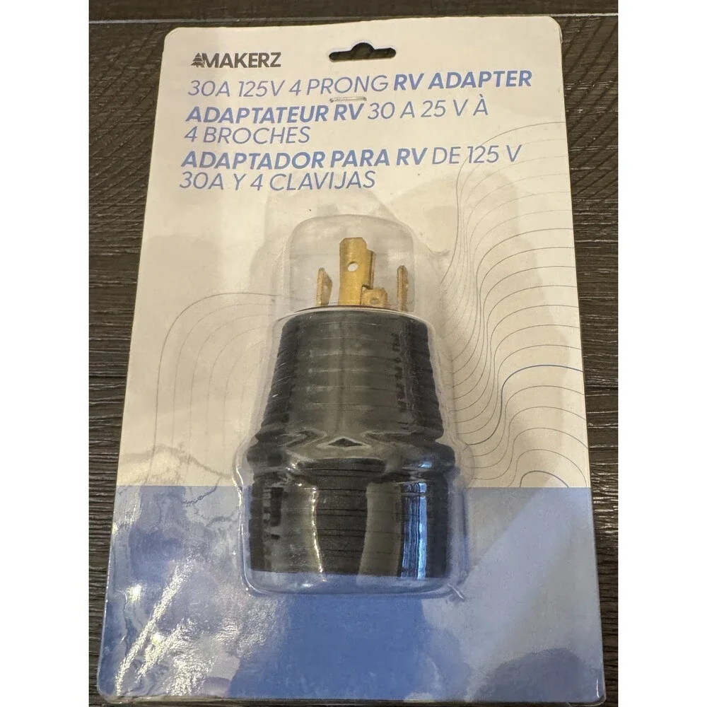 New Makerz 30A 125V 4 Pront RV Adapter